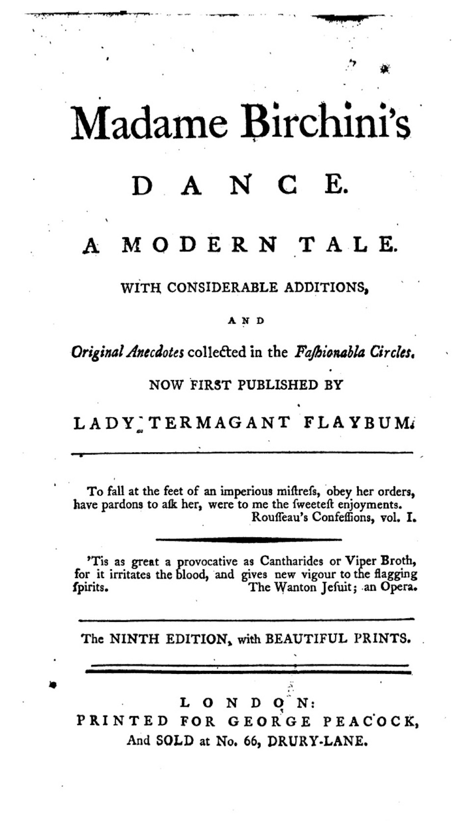 Madame Birchini's Dance